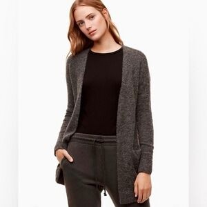 Aritzia Wilfred Free Aronson Alpaca Wool Blend Long Cardigan Sweater